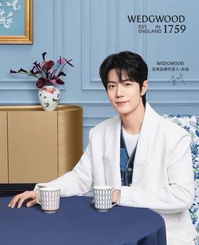 赫莲娜年度礼wedgwood联名  黑白骨瓷对杯马克杯送礼