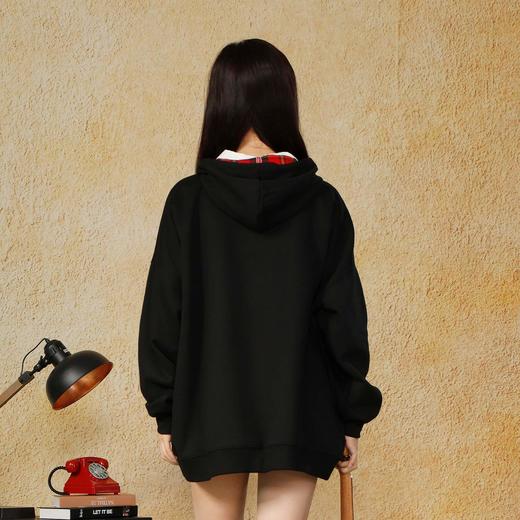 玩趣主义嘻哈复古字母连帽卫衣纪念日百货门店同款165244687 商品图2