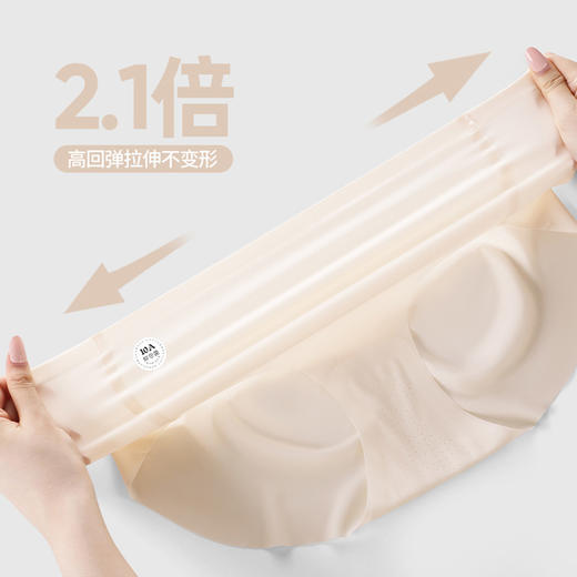 【品名】千奈美粉底液无痕隐形防夹臀10A抑菌大码200斤蜜桃臀内裤DRP783.3 商品图5