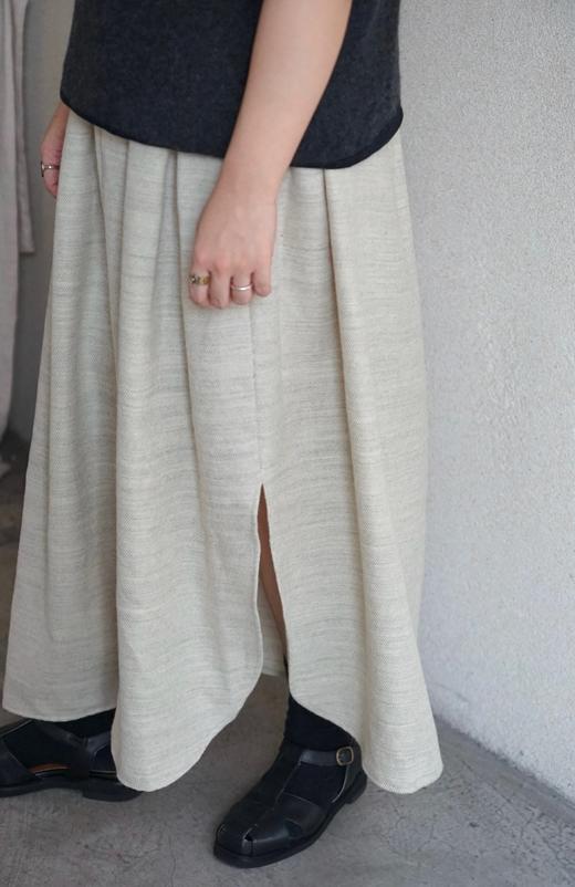 elsa esturgie麻色半裙 商品图4