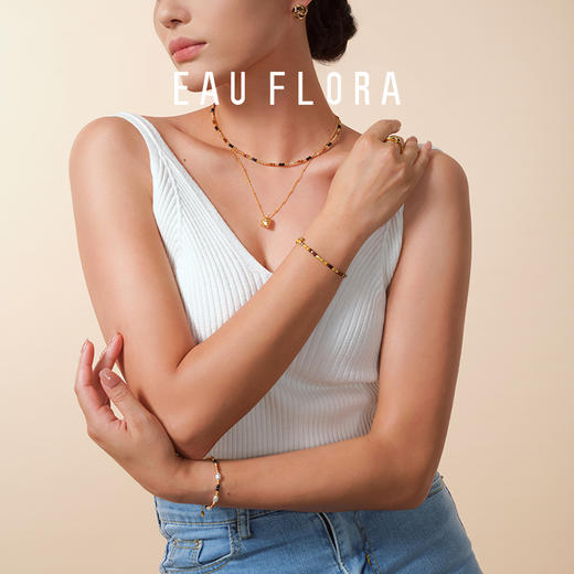 【星河流金】金砂石蓝砂石项链 商品图1