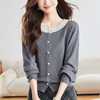 珍珠扣短款针织开衫，减龄轻奢毛衣外套CC-XFY3059 商品缩略图3
