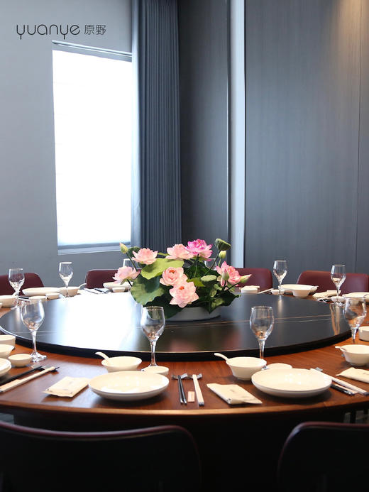 荷花莲花餐桌仿真花荷叶中式酒店客厅装饰佛堂供佛摆设件假花盆景 商品图1