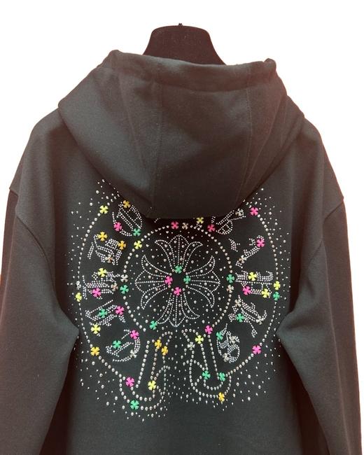 中性款印花钉珠连帽卫衣外套C01 商品图2