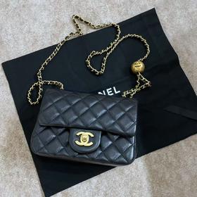 女款小金球方胖子菱格小羊皮迷你斜挎包025