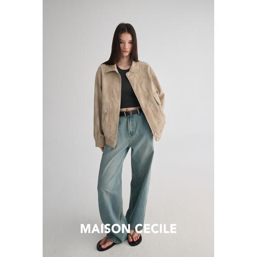 MAISON CECILE 复古简约双面牛皮实用百搭做旧银扣真皮皮带 商品图3