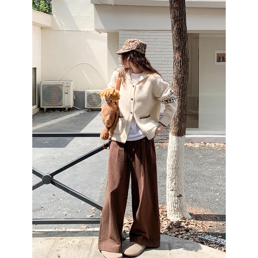 【189元任选2件】最后一波现货！翻领毛衣开衫 商品图1