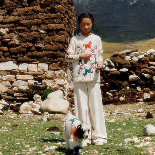 手工哈尼绣羊绒套衫  SJF97W239N 商品图4