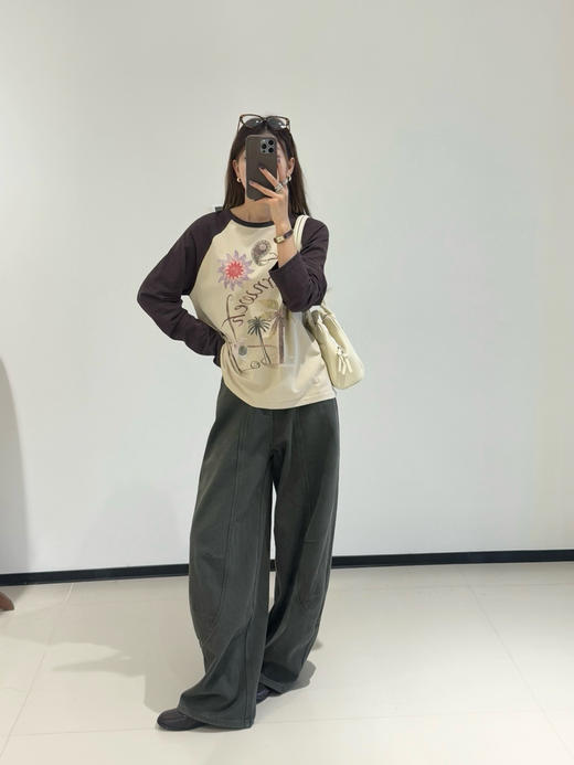 100%棉设计师款打底衫T恤衫08252 商品图10