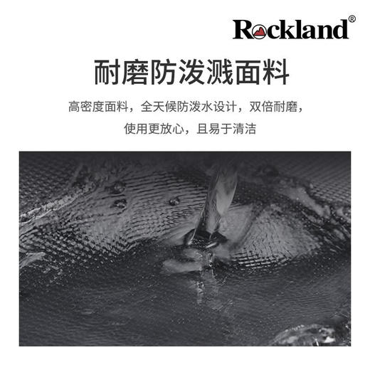 洛克兰自由系列牛津防盗双肩包 黑灰色—rxs 商品图1