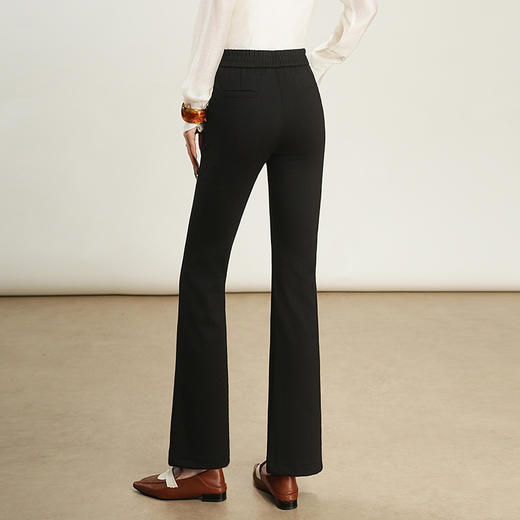 「自」全新升级【铂金会员165/天猫219/差价54】(05757)洛诗琳气质通勤西装裤2025年秋季新款高腰垂感直筒喇叭裤女 商品图3