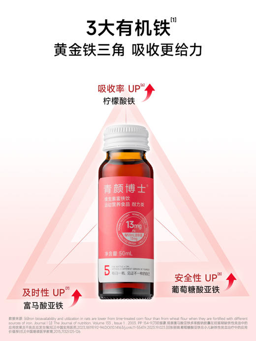 五个女博士维生素富铁饮（14支）50ml*14瓶 商品图0
