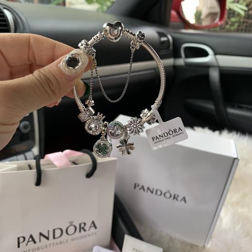 G431潘D拉四叶草+奶白色皇冠仙女手镯 商品图2