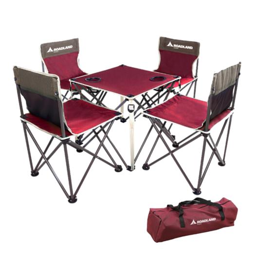 洛得兰德露营车+1桌4椅露营车LD-TC102 5寸轮 黑色 桌椅套装LD-ZYTZ102  酒红色露营车LD-TC102 5寸轮 桌椅套装LD-ZYTZ102—rxs 商品图11