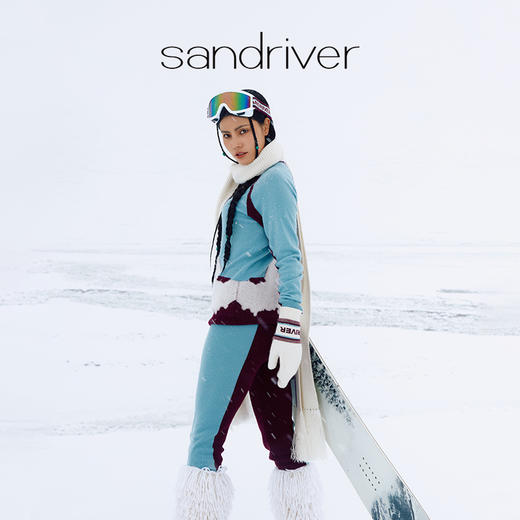 羊绒撞色紧身裤  SJF97K284N 商品图0