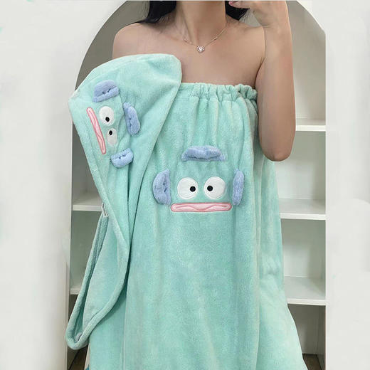【YW】无忧购【甄选】可爱丑鱼浴巾浴裙毛巾干发帽吸水速干三件套（截单后3-5天发货) 商品图3