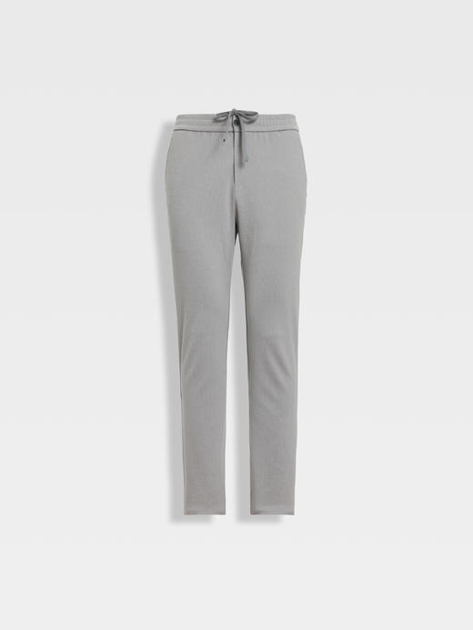 callisto暖光海豚灰轻绒面磨毛休闲裤 商品图0