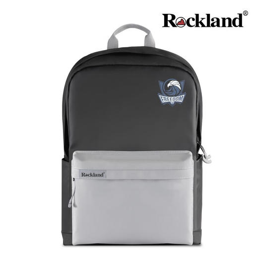 洛克兰自由系列牛津防盗双肩包 黑灰色—rxs 商品图12