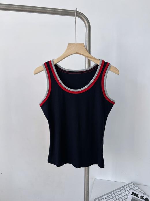 点此购买 女士双边撞色织边背心 mxm 329735 商品图3