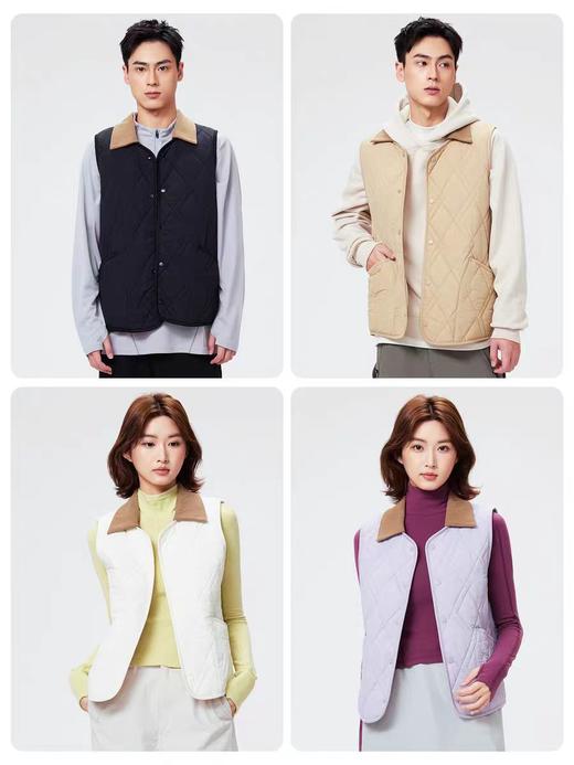 五只白鹅—2025秋冬外穿可拆卸衣领加绒加厚保暖羊毛马甲5701 商品图8