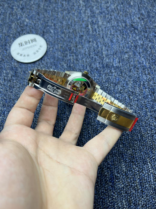 劳力士 分C日志型41mm 间金黑盘钻面 3235机 五珠链 904L钢 男士腕表 商品图7