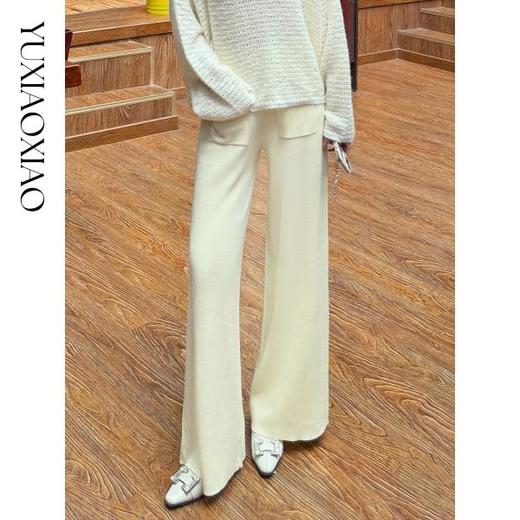 余潇潇【南韩贵女】绵羊毛混纺修身针织包臀半裙&大口袋直筒休闲裤 商品图2