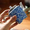 热卖中！！青花掐丝四方壶鎏银茶器 商品缩略图1