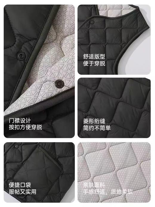 五只白鹅—羊毛马夹轻薄短款内穿休闲百搭坎肩 气绒马甲4801 商品图8