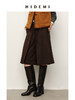 HIDEMI 进口羊毛极简显瘦立体翻折双层毛呢五分裤中裤配靴神裤 商品缩略图6
