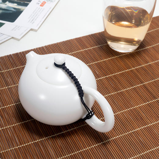 美人西施·羊脂玉陶瓷过滤泡茶单壶 商品图1