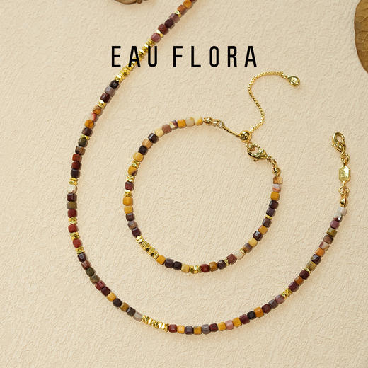 【鎏光跃金】可抽拉蛋黄石手链 商品图2