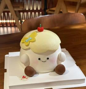 【臻品系列】---半翻糖【可爱奶呼呼蛋糕】儿童生日蛋糕
