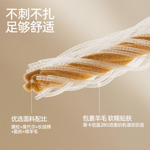 好奇蜜斯羊毛保暖裤女发热抗静电5A抗菌加绒加厚秋冬秋裤内穿无痕  罗温、优衣 商品图3