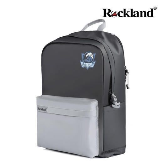 洛克兰自由系列牛津防盗双肩包 黑灰色—rxs 商品图11