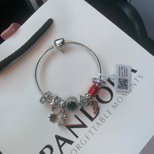 G435潘多拉圣诞树毒姜饼人小麋鹿手镯 商品图0