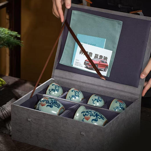 问鼎鼎青青花套组桃林清溪 商品图3