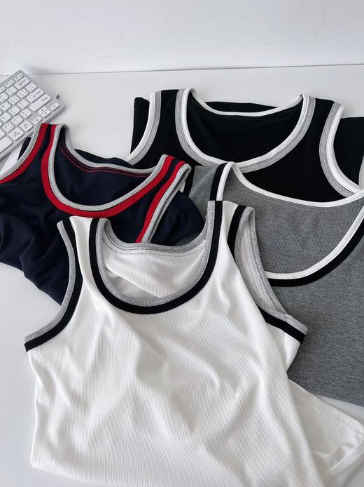 点此购买 女士双边撞色织边背心 mxm 329735 商品图14