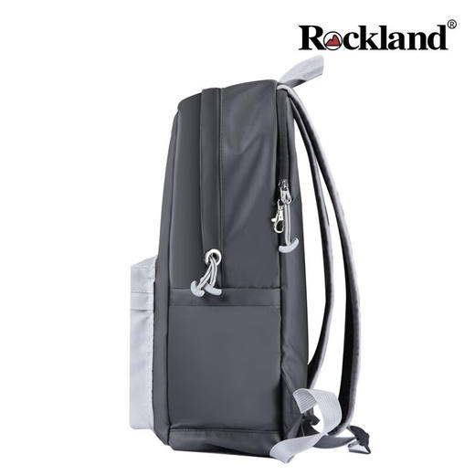 洛克兰自由系列牛津防盗双肩包 黑灰色—rxs 商品图6