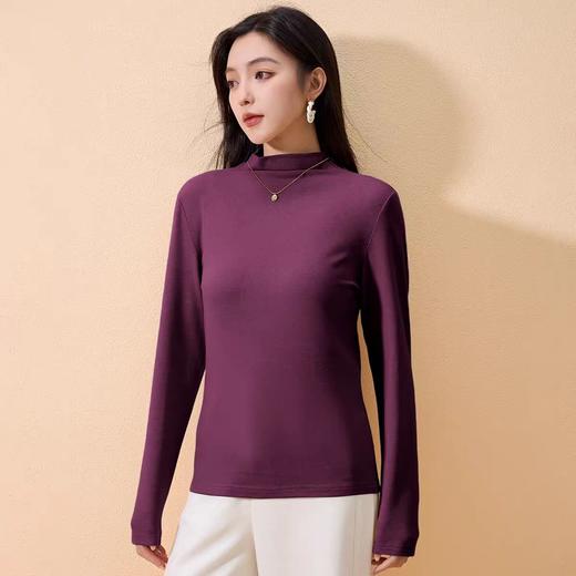 五只白鹅—2025秋冬新款天丝羊毛半高领打底衫女5501 商品图10