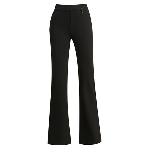 「自」全新升级【铂金会员165/天猫219/差价54】(05757)洛诗琳气质通勤西装裤2025年秋季新款高腰垂感直筒喇叭裤女 商品图4