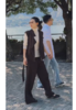THESOONG"共生美学"双色花纱套色水洗侘寂感休闲套装WMJ7668-A/B 商品缩略图0