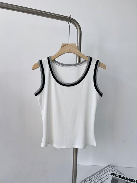 点此购买 女士双边撞色织边背心 mxm 329735 商品图2