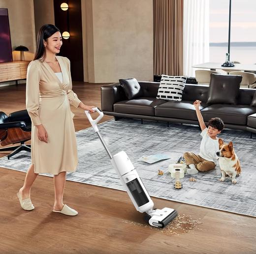 海尔旗下智家品牌【贝立安BDA10洗地机】全新升级三延边无死角清洁！智能银离子杀菌、电子助力系统、可浸水启动滚刷深度清洁技术！吸除缝隙灰尘与大颗粒脏污，助力滚刷去污渍无水渍性能卓越，超耐用！ 商品图7