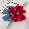 甜美可爱红色蝴蝶结波点发圈纪念日百货门店同款165543370 商品缩略图1