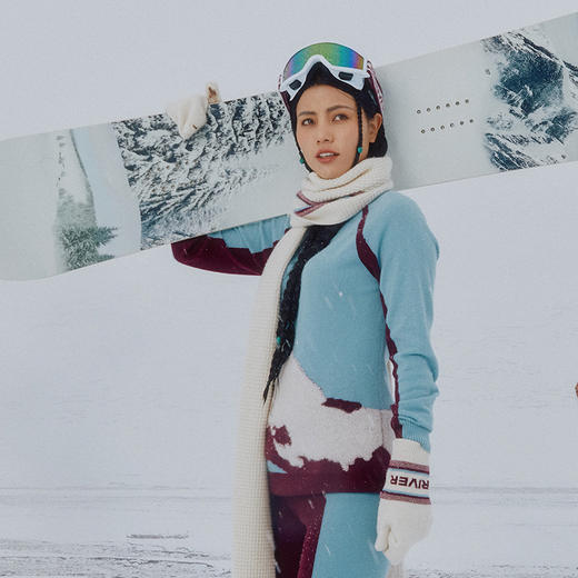 羊绒高领插肩女套衫  SJF97W283N 商品图3