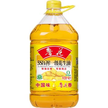 鲁花 【保真花生油】食用油 5S 物理压榨 压榨一级 花生油4L 商品图4