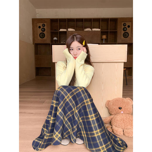 <曾小咸推荐>现货秒杀 ！微信超特价！星星字母刺绣毛衣 日常169.99 立减80 秒杀89.99！！韩系格纹半身裙  秒杀89.99！！ 商品图11