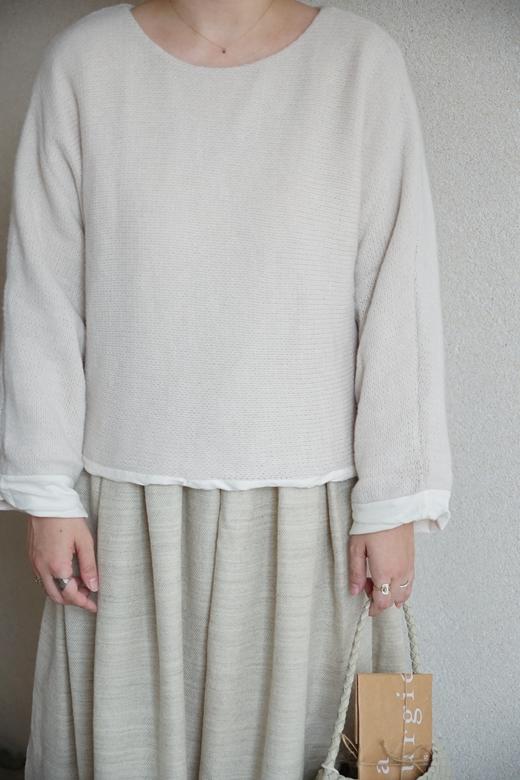 elsa esturgie米色圆领长袖上衣 商品图4