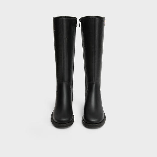 【云粉节】BF楼TATA卢昱晓TATA他她超模靴骑士靴大筒围显瘦长靴女高筒休闲靴7TGA8DG5吊牌价1699 商品图4