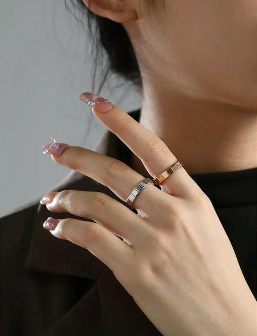 肖邦 半钻小冰块戒指💍，码数5678。 我的爱藏于心💓 却形于色（ZS*XTY） 商品图2